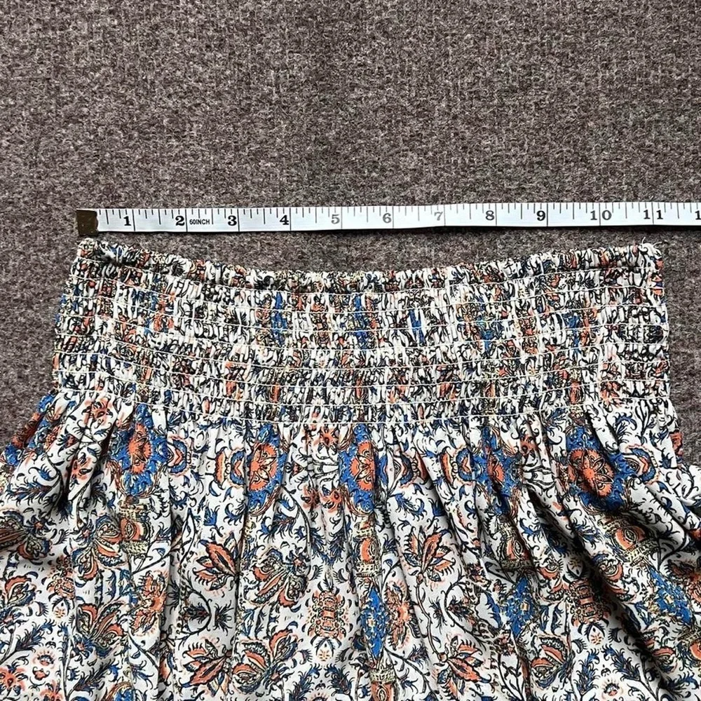 Y2K Colorful Floral Pattern Mini Skirt Woman’s XS Boho Festival Spring Fairycore